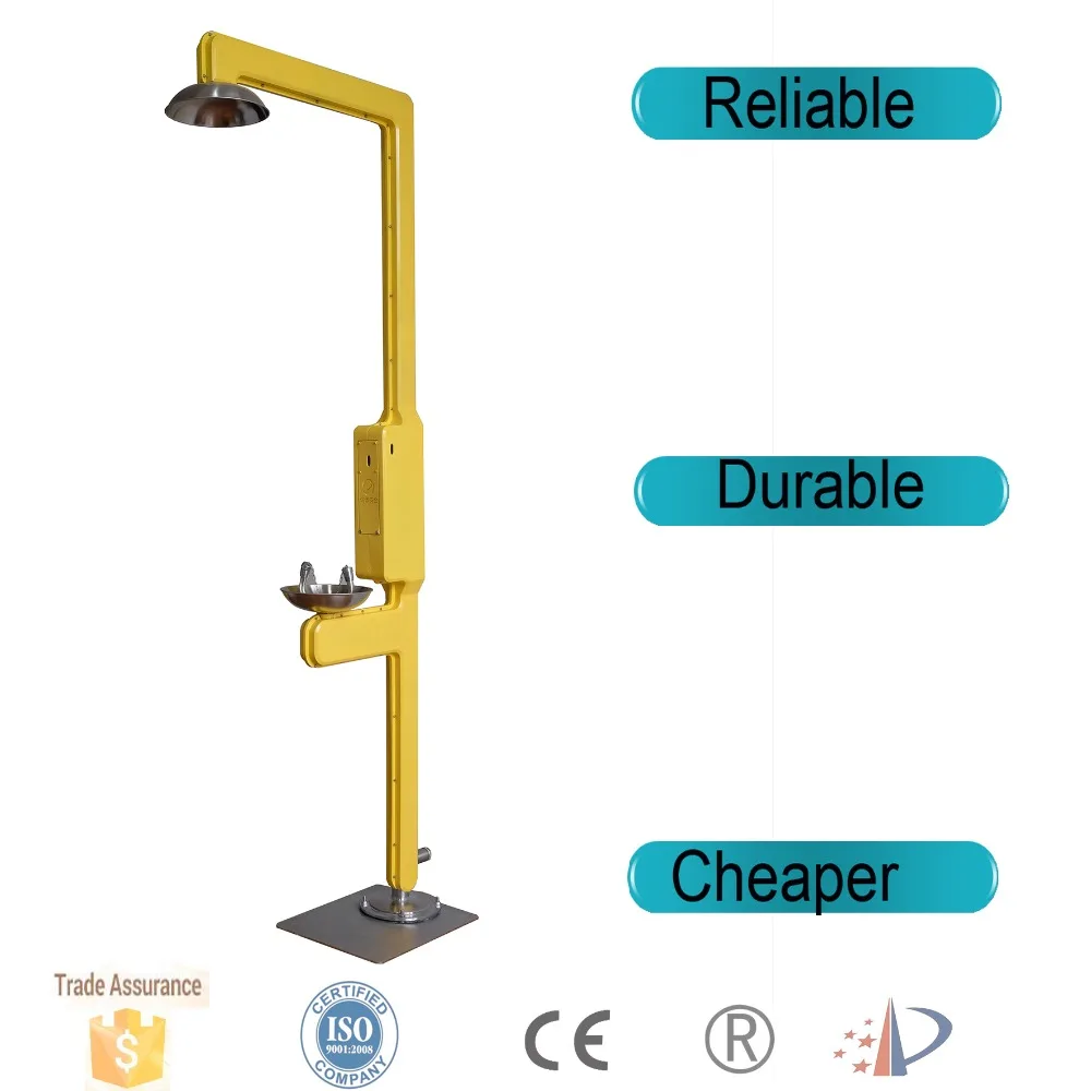 Freeze Protected Heat Tracing Safety Shower and Eye Wash