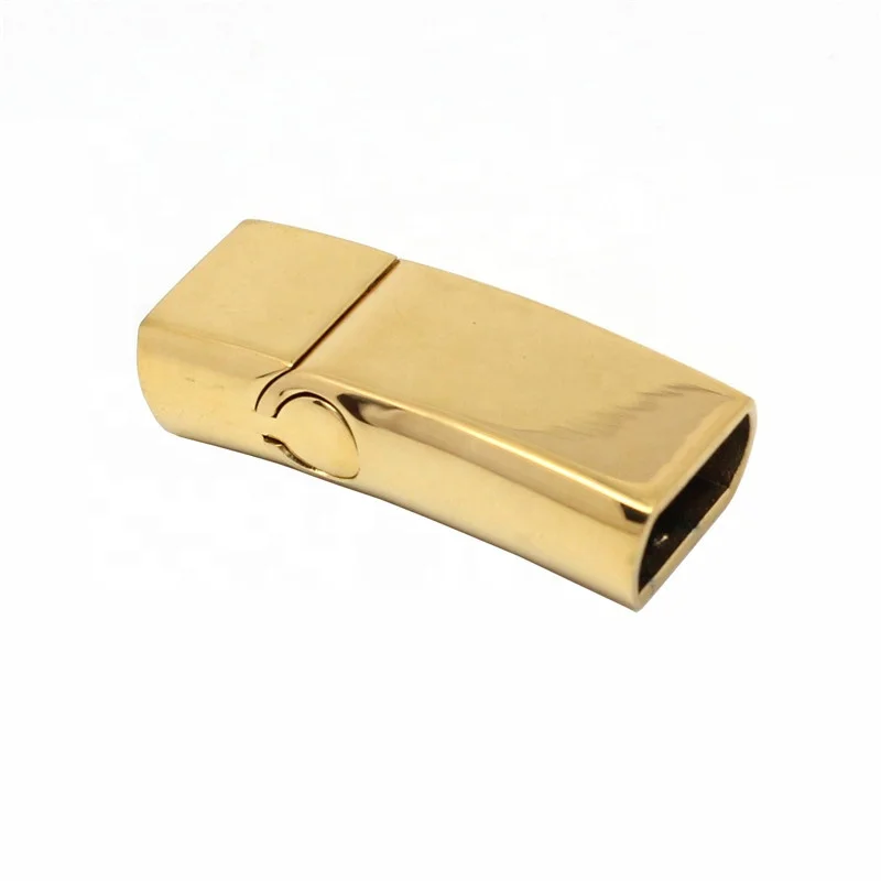 Hot Sales Fashion Accessories Stainless Steel Leather Bracelet Clasp