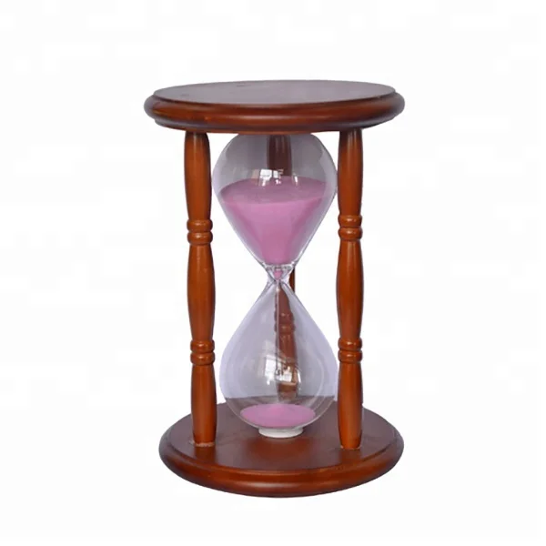 Wood Refillable Hourglass Empty Sand Timer Hourglass