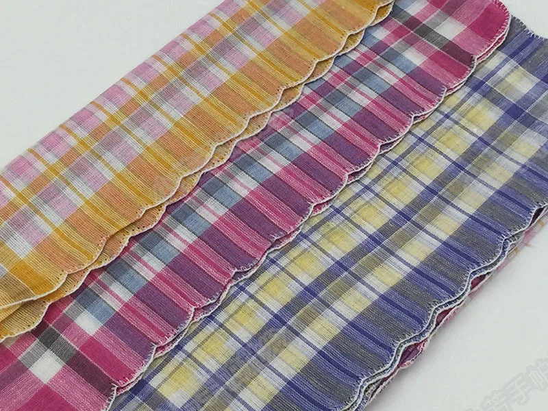 high quality grid polyester handkerchief hot selling