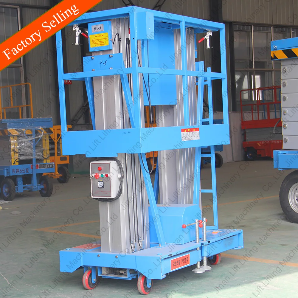 Portable aluminum alloy lift vertical hydraulic sky lift for sale for street light with CE