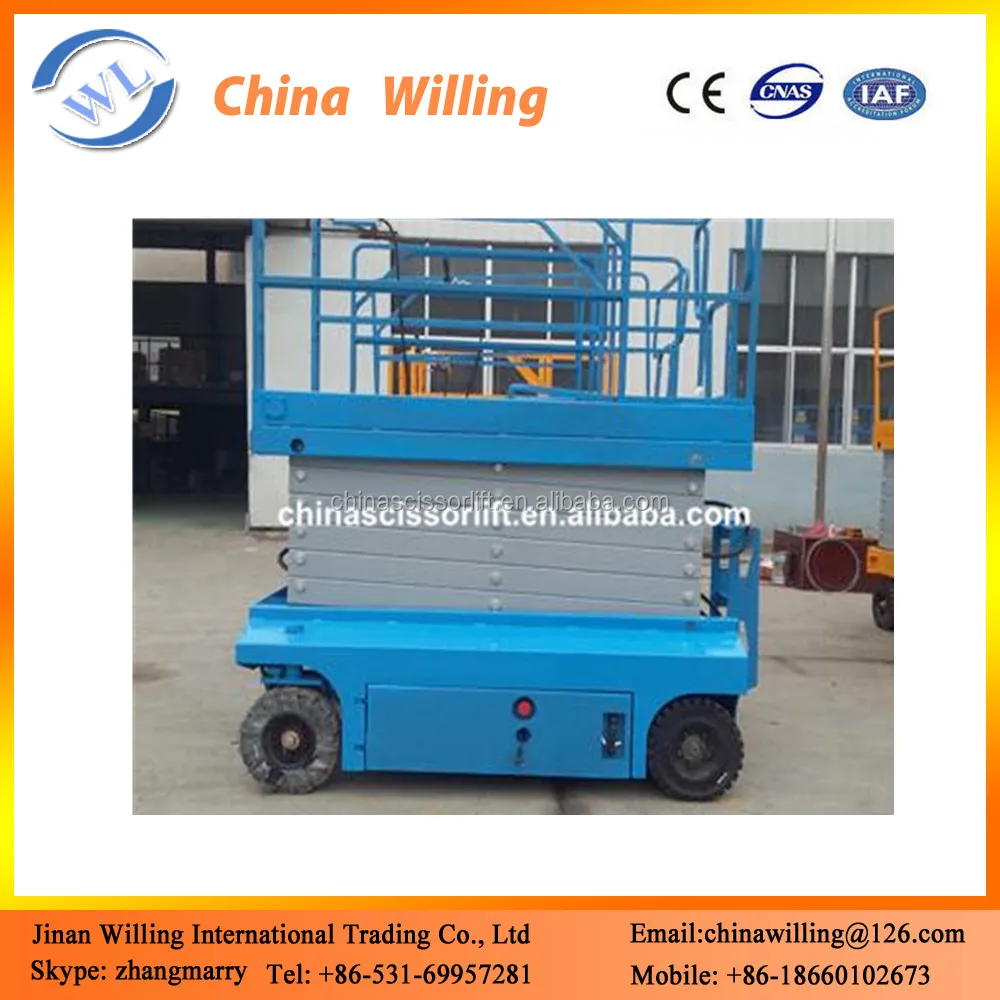 Завод scissor типа самоходные вертикальной человек лифт стол с CE