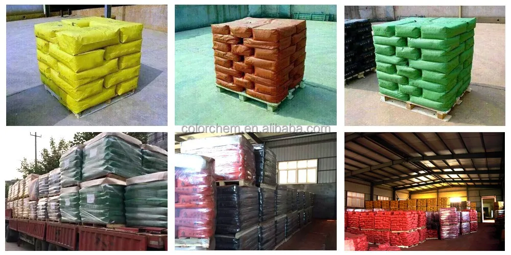 Iron oxide pigment, Iron Oxide Red(110,120, 130,190)/yellow (313,920), Iron oxide black/green/blue/brown