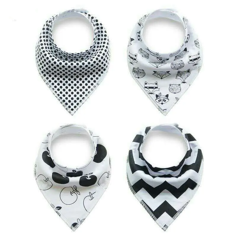 Manufacturer Wholesale Waterproof Custom Printed Bandana Drool Dental Baby Bibs