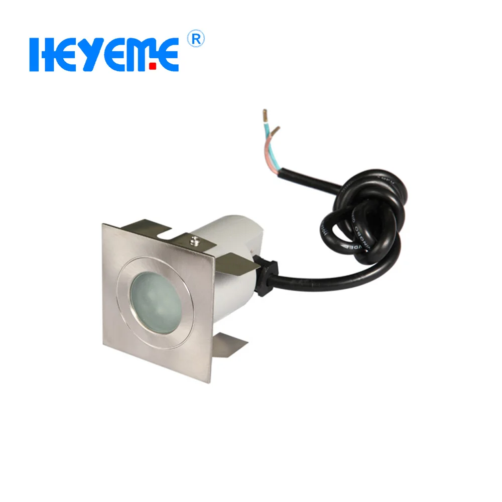 12VDC/24VDC 1W/3W Recessed LED Deck Light For LED step Light Underground Inground Light