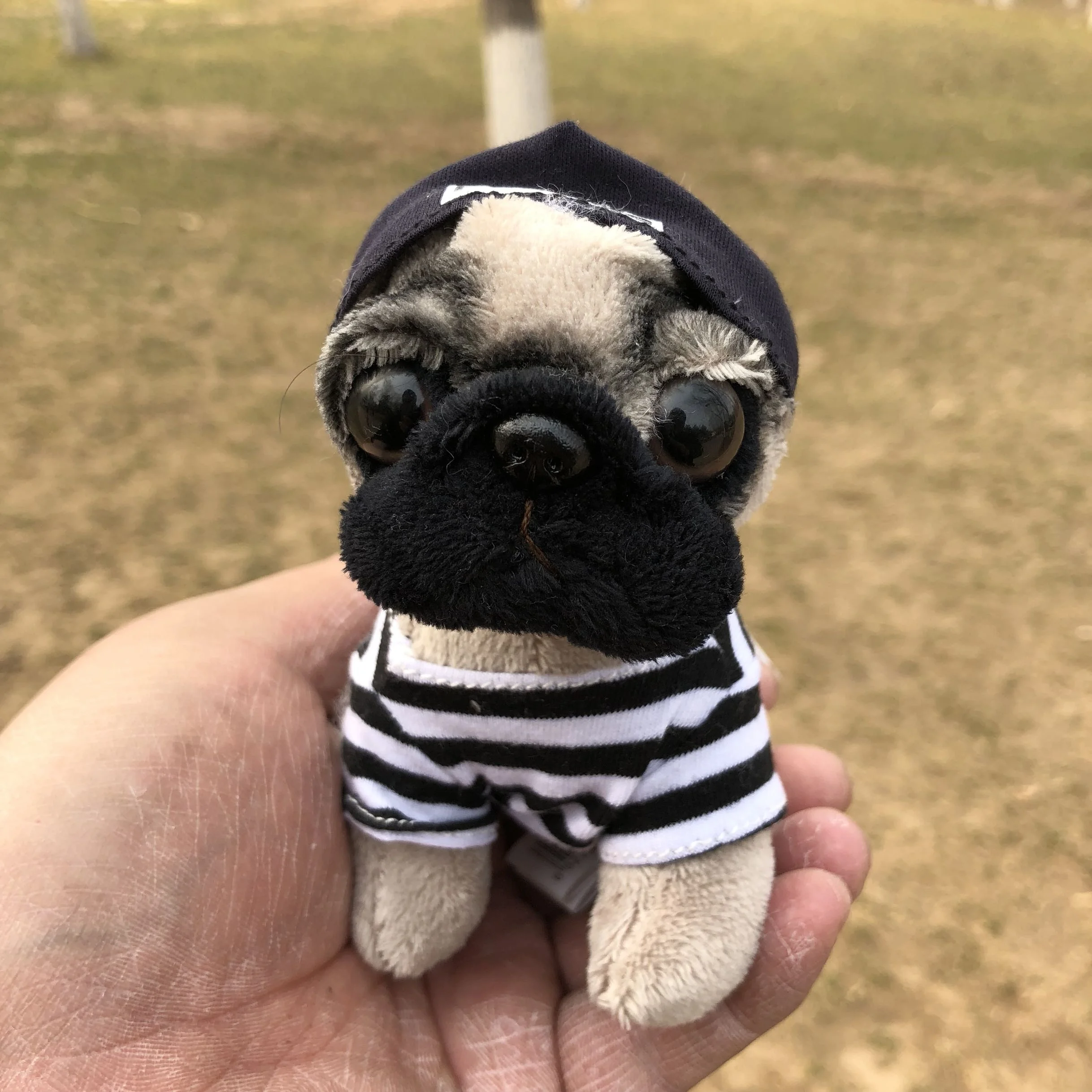 
wholesale puppy keychain mini plush dog shaped animal keychain 