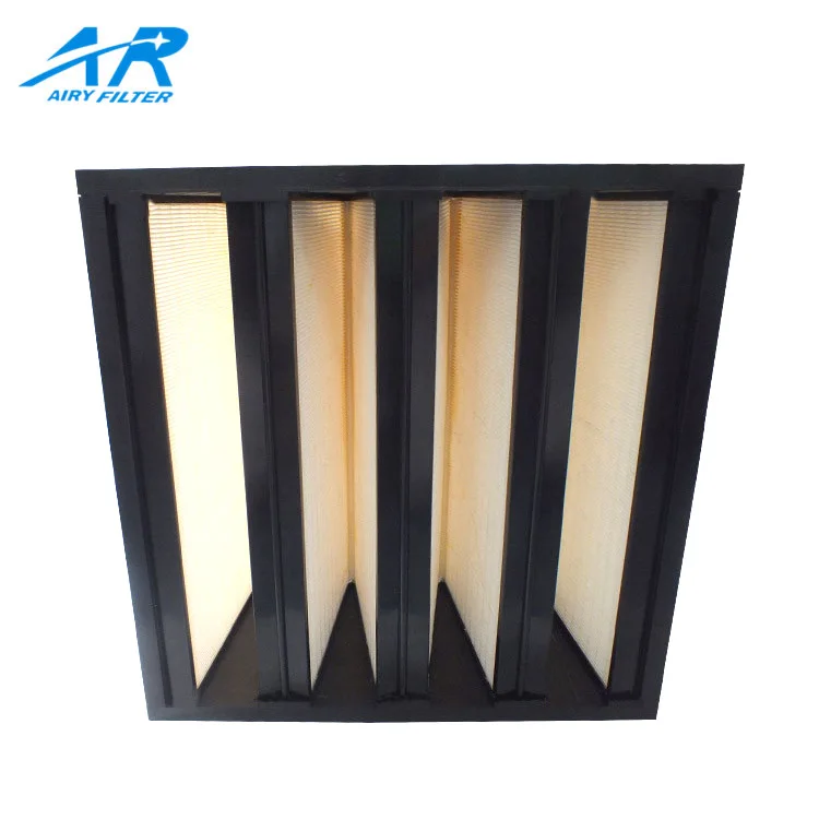 Wholesale price 03 micron v bank  box hepa filter