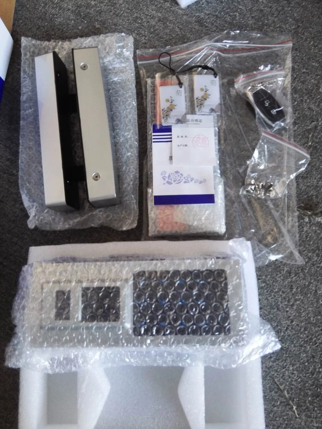 Digital Touch screen Wireless  Smart Card Fingerprint Glass Door Lock