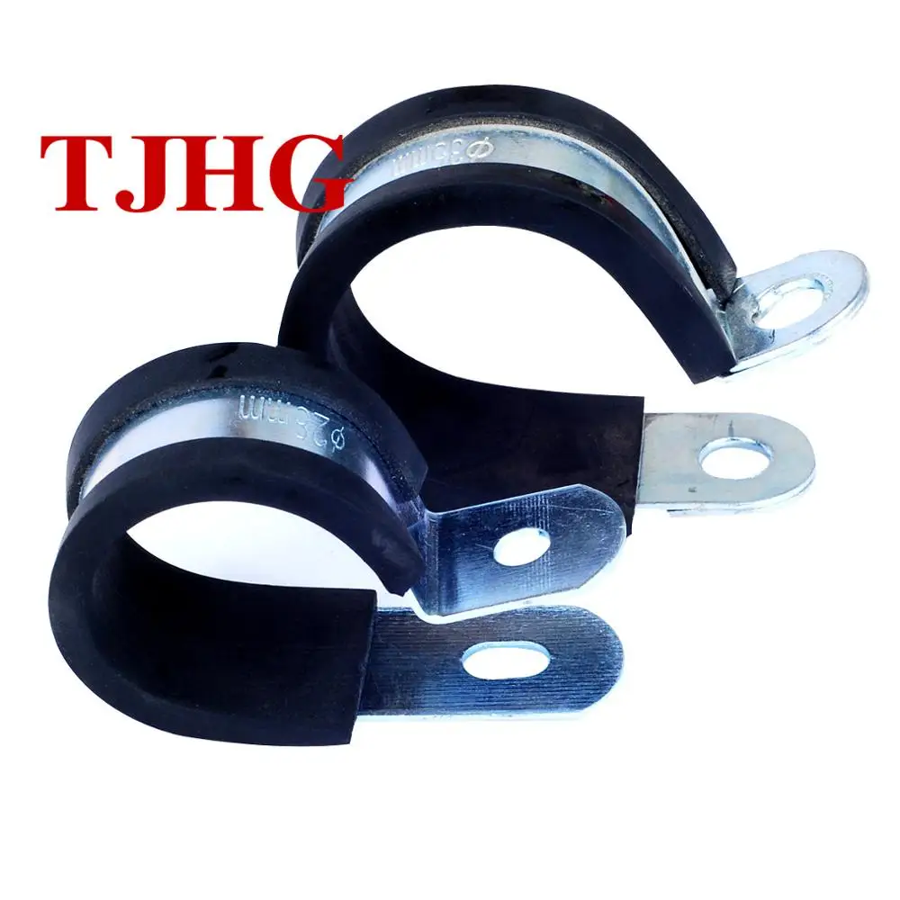 
Factory price custom light weight small adjustable Stainless steel hose clamps with rubber lined 