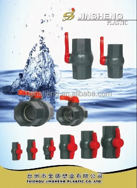 JS High Quality UPVC Ball Valve Full Size For Water Supply/ Irrigation