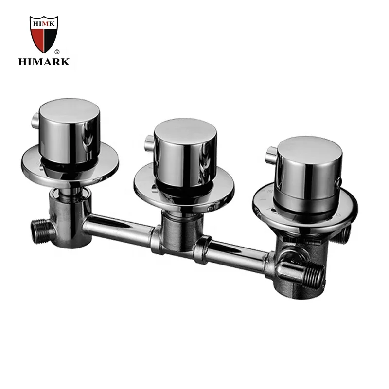 
HIMARK dual handle brass thermostatic shower faucet valve 
