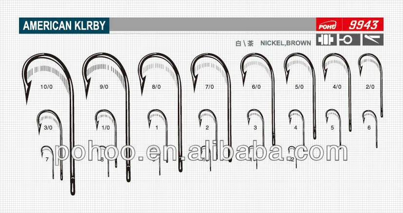 AMERICAN KIRBY 9943 Wholesale Sea Fishing Hooks