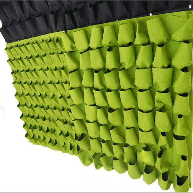 
factory price OEM nonwoven fabric felt hanging vertical wall pocket planter growing bags 