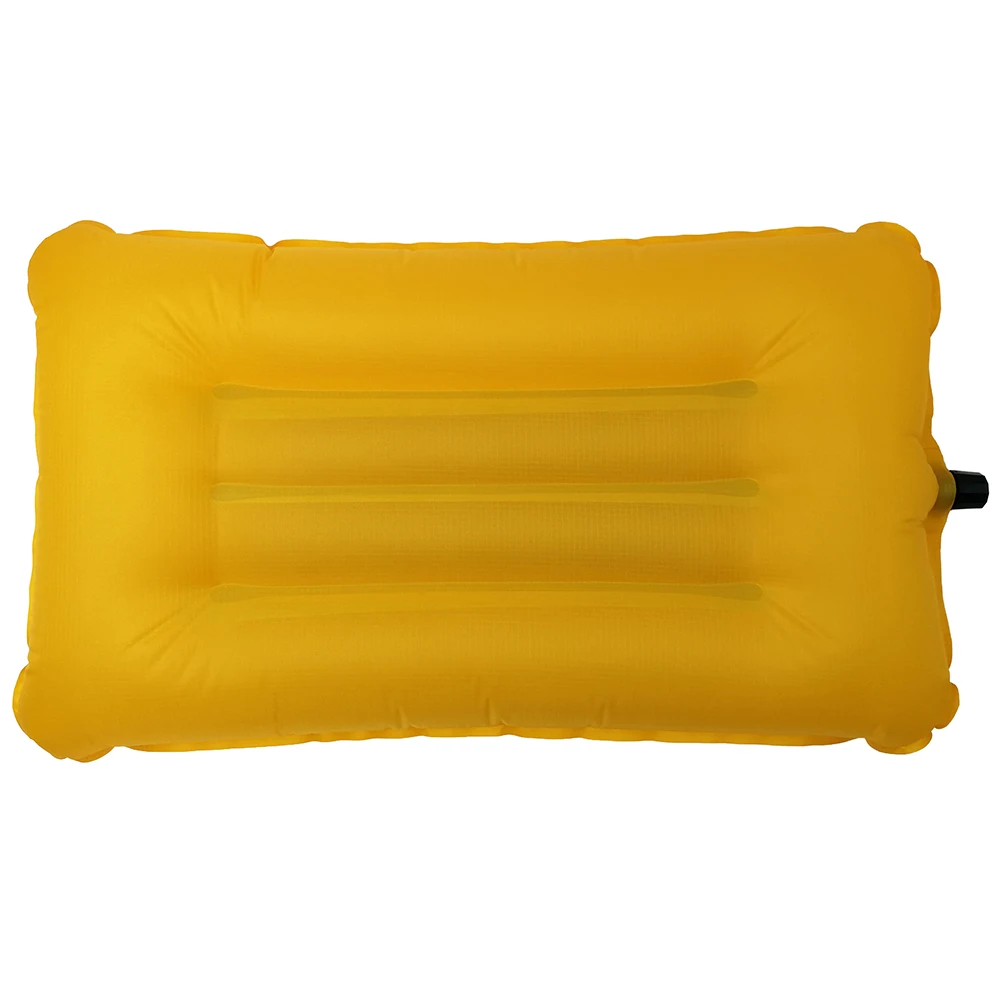 New Design Outdoor Yellow rectangle nylon fabric inflatable air pillow