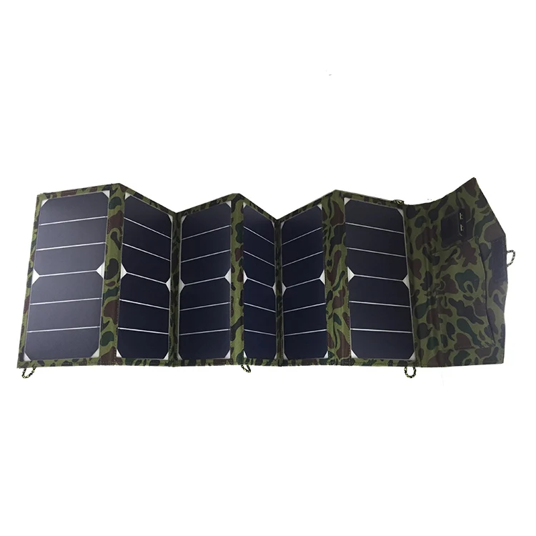 Multi purpose flexible dual-port green energy folding solar charger