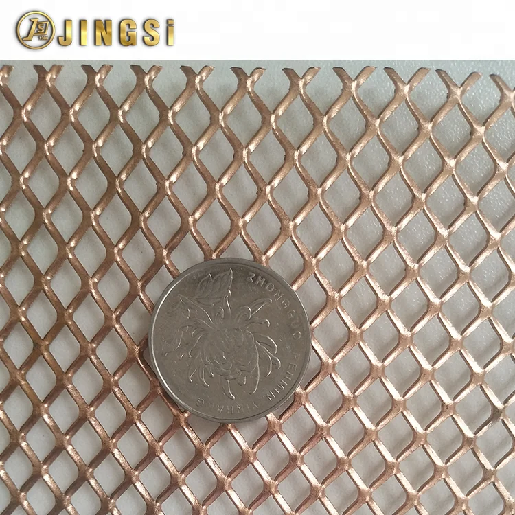 Micro Hole Expanded Metal Mesh Products / Aluminum Diamond Hole Coating Stretched Mesh gutter guard expanded metal sheets