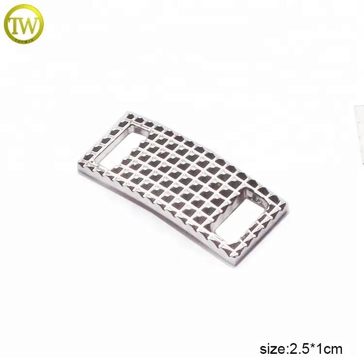 Wholesale shoe lace locks custom engraved blanks metal shoelace tags charm with custom logos