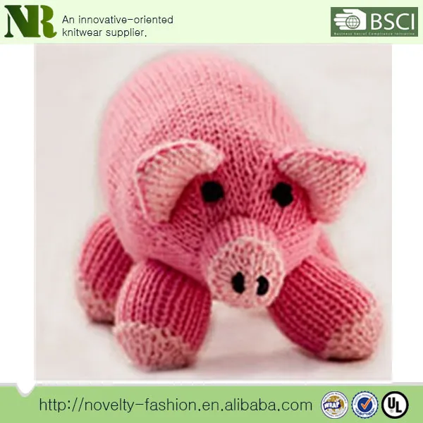 
Stuffed knitted toy,crochet pig toy,promotion knitted toy 