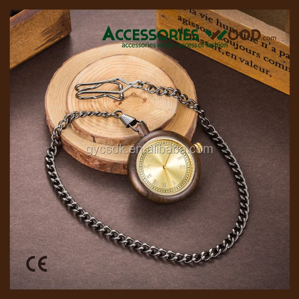 
Wooden pocket watch japan movt quartz pocket watch custom in 2017 