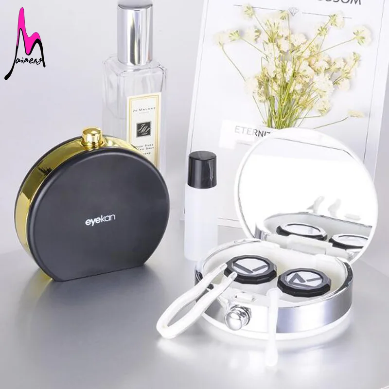 Белый Футляр для контактных линз в форме бутылки eyekan