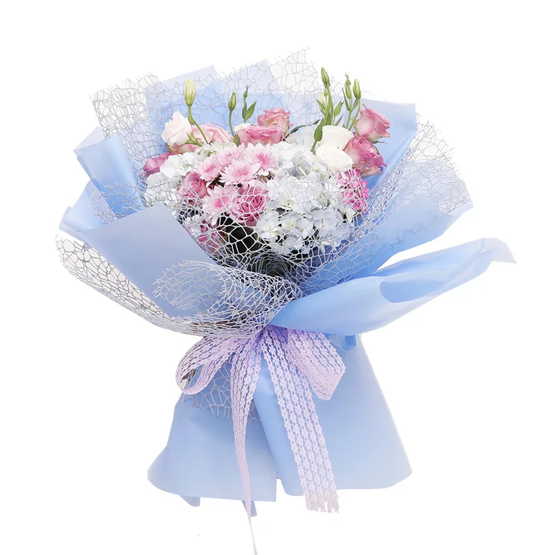 
Popular Bouquets Paper For Flower Wrapping Mesh Rolling 