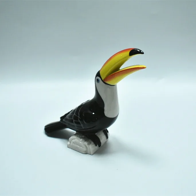 
animal ceramic toucan bird figurine decorations 
