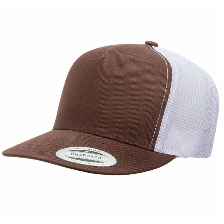 Custom blank flat bill trucker hat with different Colors for mens