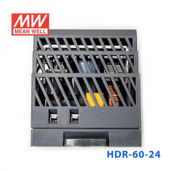 HDR-60-24  AC-DC 60W 24V DIN RAIL ORIGINAL MEAN WELL SWITCHING POWER SUPPLY ultra slim step shape DIN RAIL