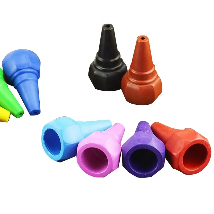 Kid stationery non-toxic safety coloured cute cartoon 3d finger wax crayons