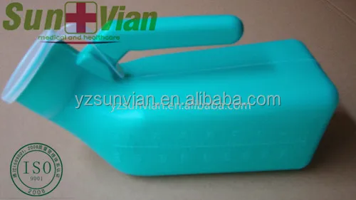 hospital patient plastic urinal bottle for male with cover