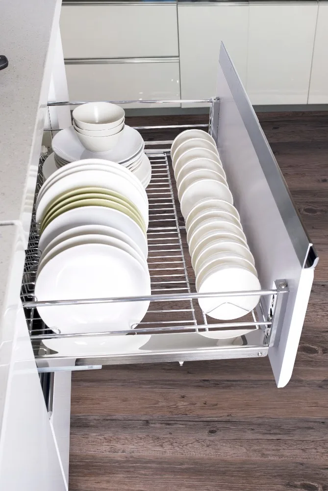 kitchen cabinet sliding wire Multi-functional pull out basket with soft close