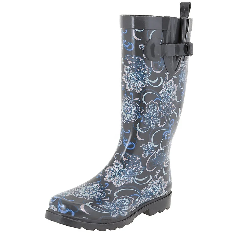 Chinese supplier factory direct modern designable 2018 rain shoes custom made women wellington boots