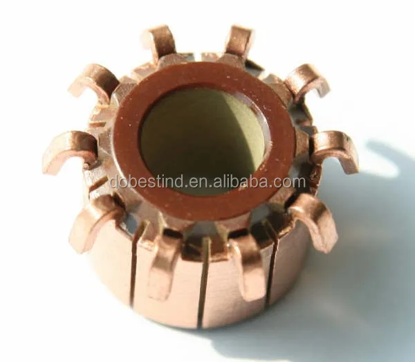 10 bars hook type segmented commutator for car rear windscreen wiper