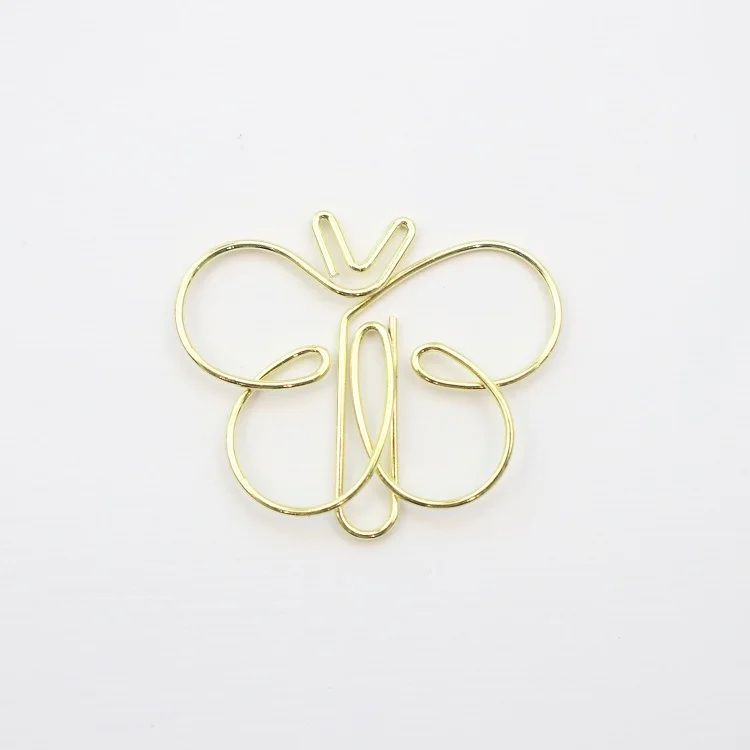 
Creative logo funny printed custom metal bookmark clip for books 