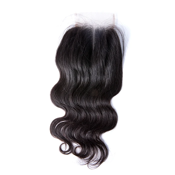 
GS hair 10a grade best quality drop shipping full cuticle aligned Indian human hair 4x4 body wave closure can bleached to#613 