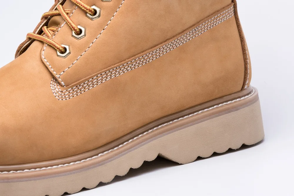 
PU injection Classic genuine leather esd safety shoes safety work boots leather boots with steel toe 