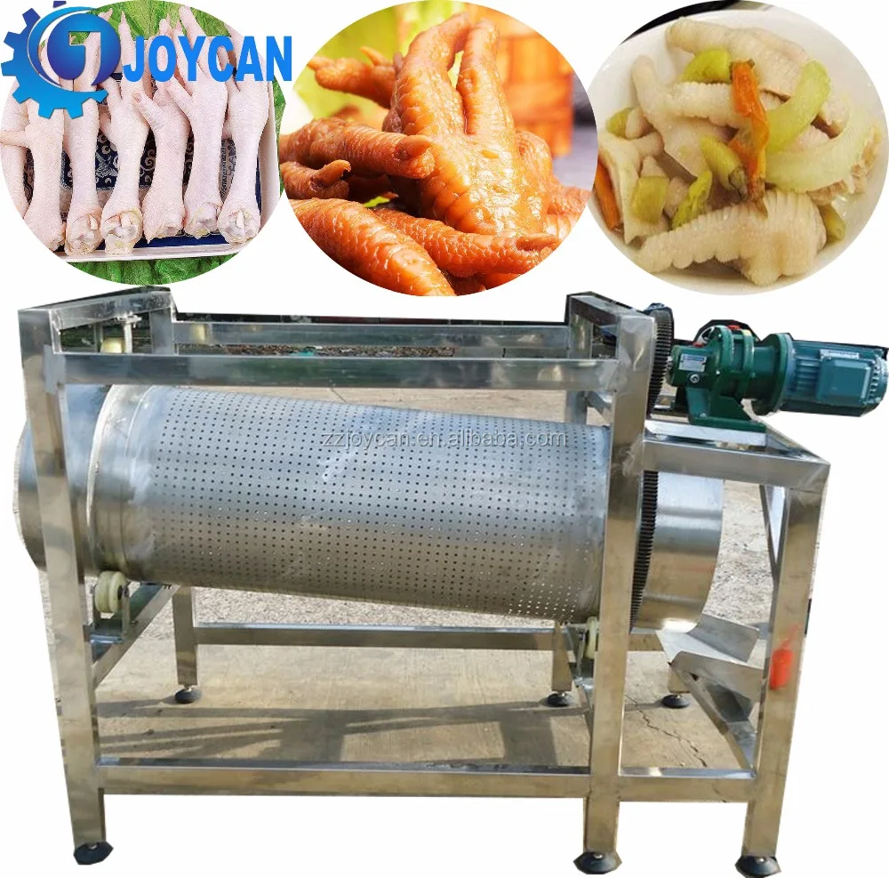 Professional Chicken claw production line include Chicken Claw Cleaner Paws Processing Plant Chicken Feet Peeling