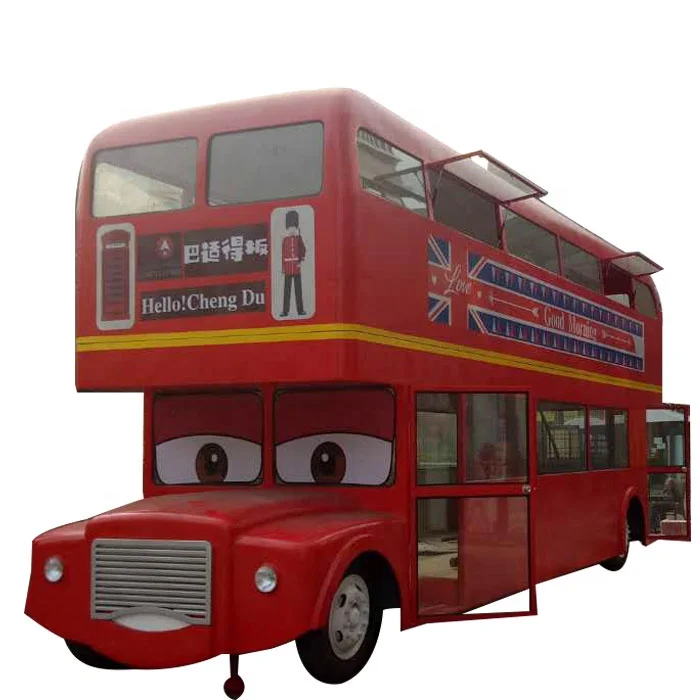 street food catering derker bus fast food deck bus