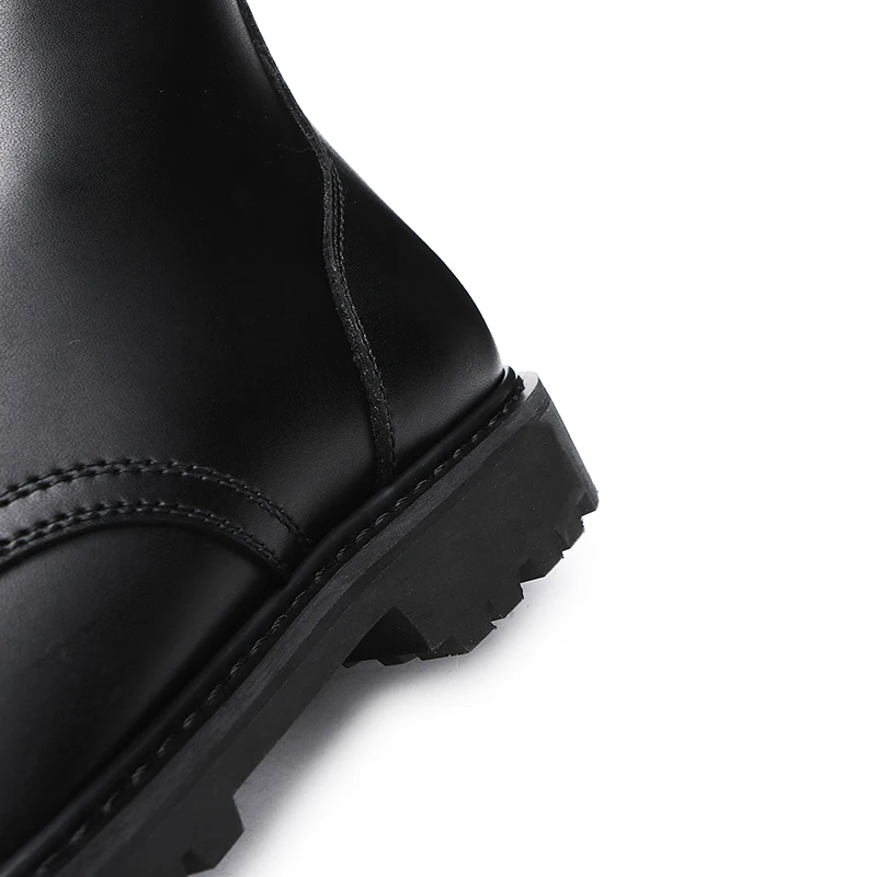 XINXING Goodyear Black Leather OEM Wholesale Waterproof Anti-Slip Military Tactical Black Army Boots