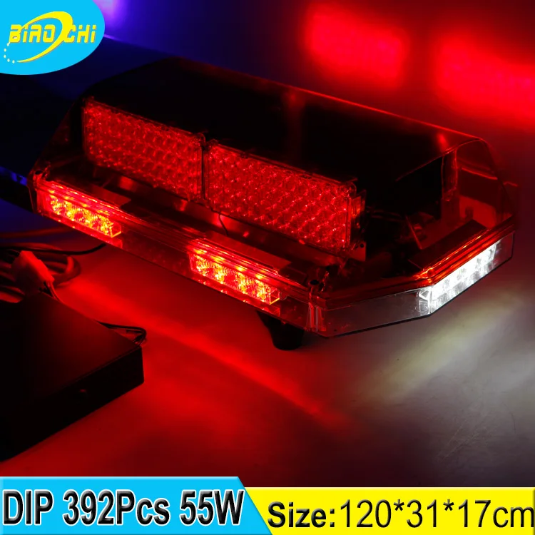 55 Вт/120 см IP65 аварийного предупреждение Универсальный потолочный полиции пожарной сигнализации светодиодной вспышки света