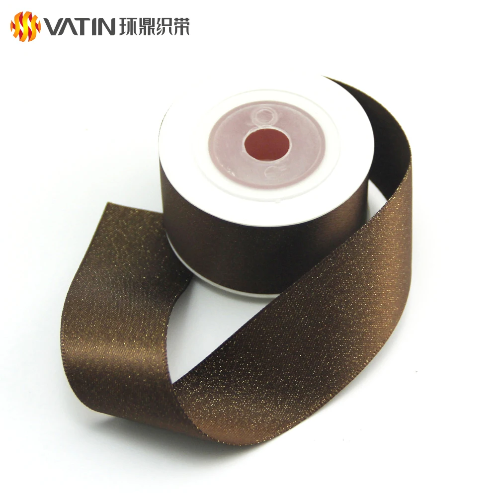 Лучший шоколад упаковку новый дизайн двусторонний материал Золото Перл атласная лента