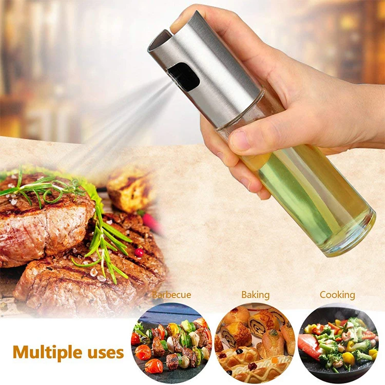 
Promotion BBQ portable food grade glass bottle olive oil sprayer bottle for cooking 
