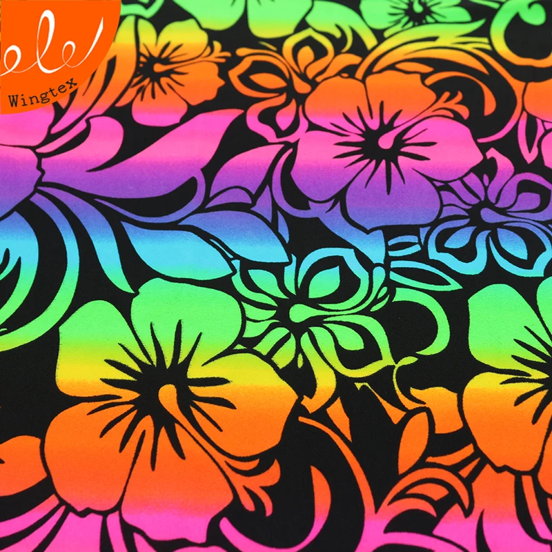 210gsm 82% нейлон 18% спандекс изготовленный на заказ с дизайном по заказу 4 Way Stretch купальник ткань для купальных шорт