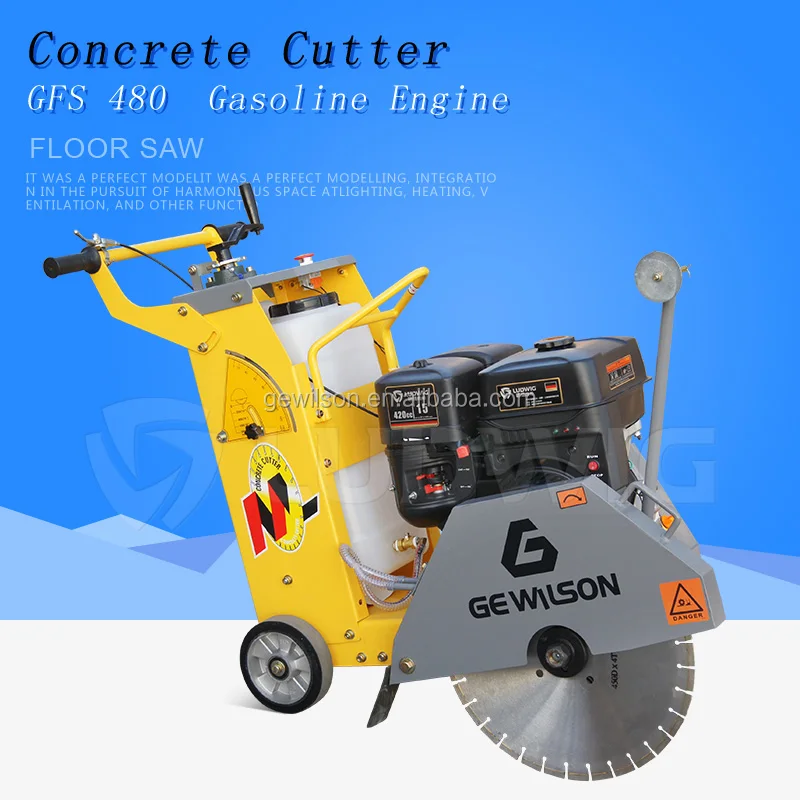 Gasoline Engine Floor Cutting Machines with 400-500 Blade