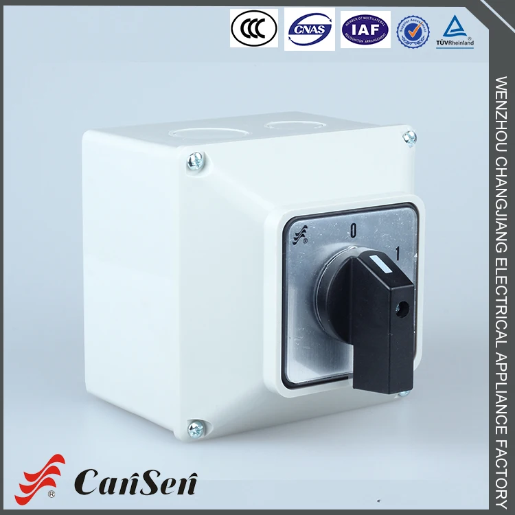 LW26-20 0-1 4 P IP65 поворотный переключатель с защитной коробке