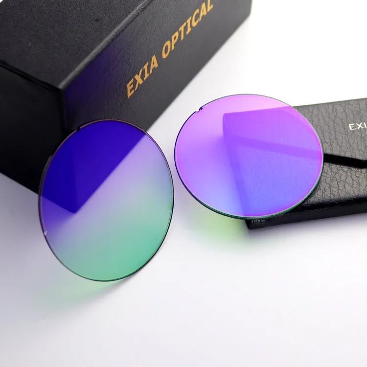 Линза Sun Blue Flash Mirror SHMC Base Curve Zero 75 мм двухцветная градиентная оптическая A40