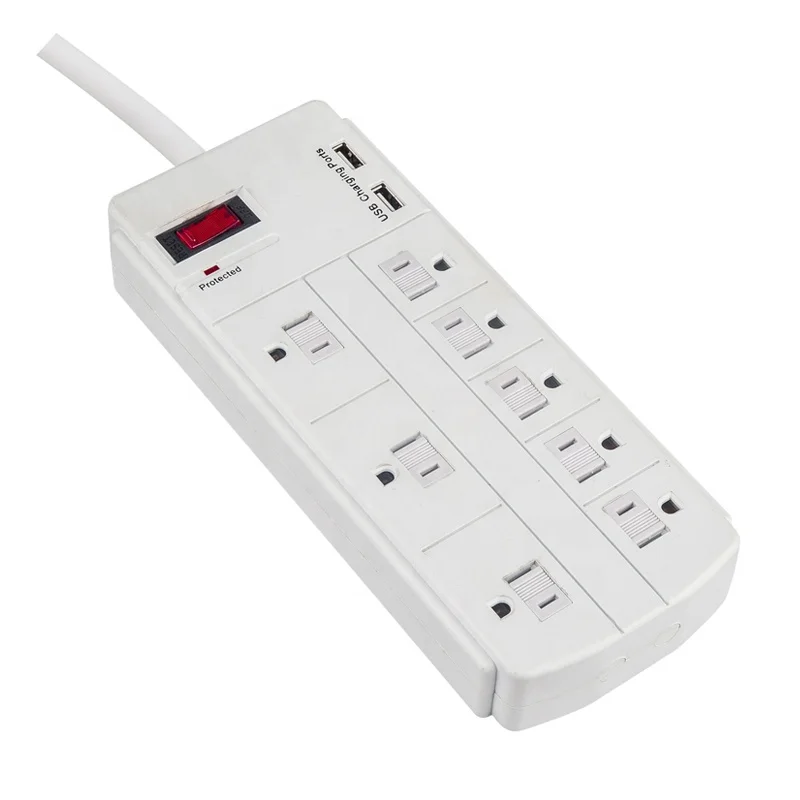 Сетевой USB-фильтр с 8 выходами и защитой от перенапряжения