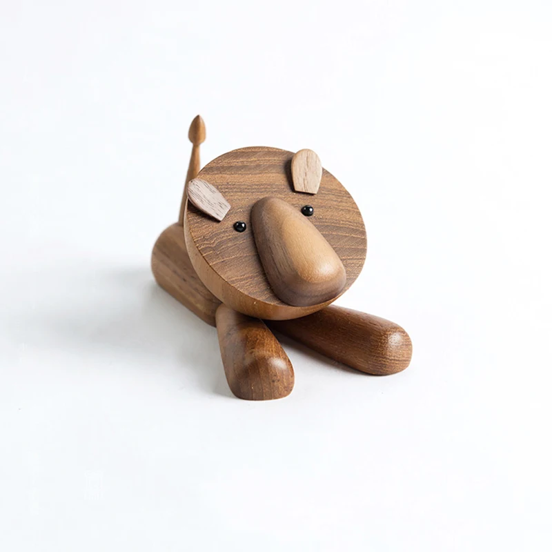 
Home Decor furniture ornaments lion crafts large tail wooden small squirrel crafts gifts wooden gifts Wood Craft 