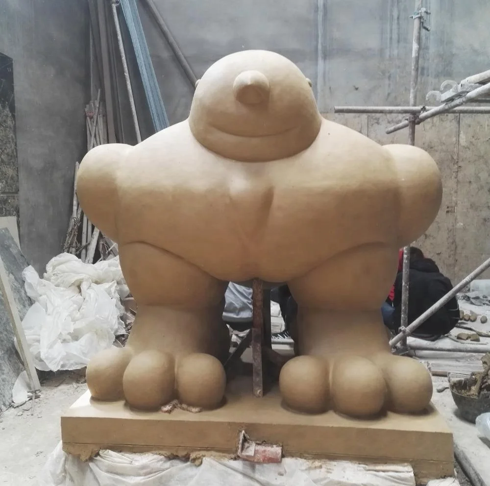 Public sculpture factory supply Famous bronze art statue fat bird Fernando Botero for garden display