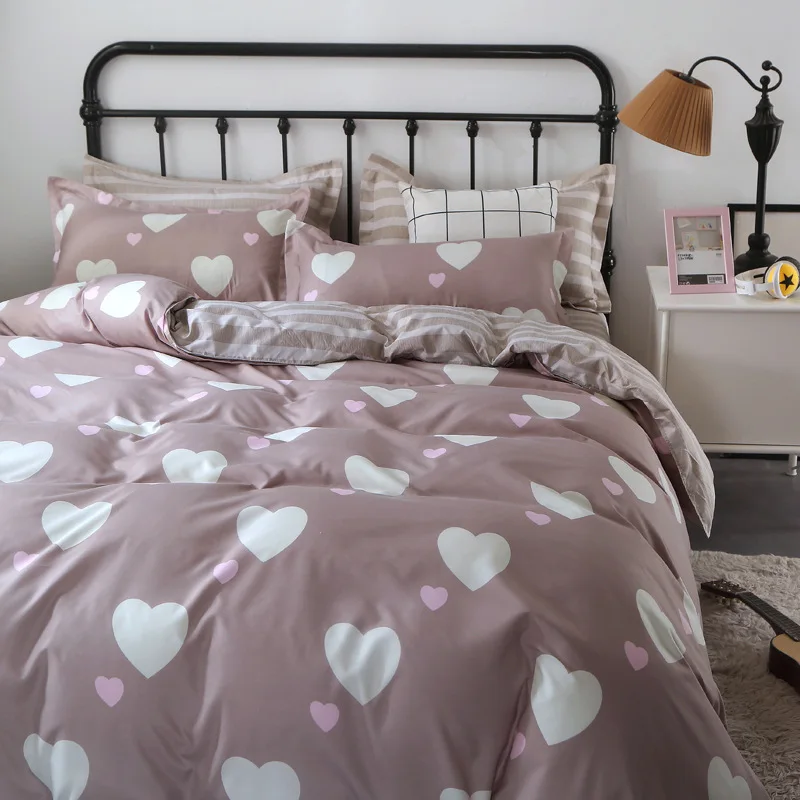 Hot sale Luxury Duvet Cover Bed sheet 100% Cotton Fitted Bed Sheet Set